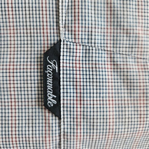 Faconnable Classique Men's XL Extra Large Long Sleeve Button Down Shirt Plaid - Picture 1 of 8